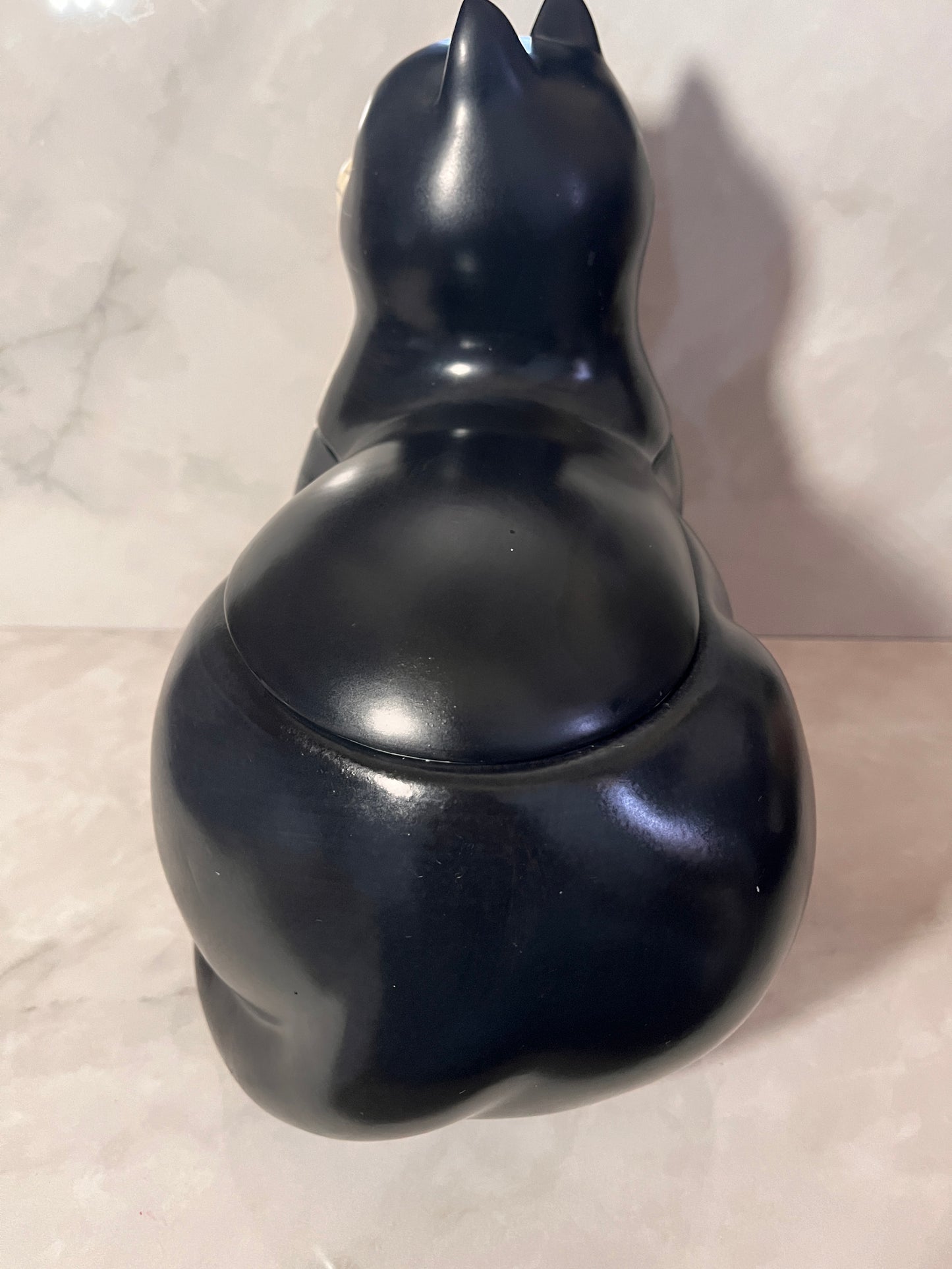 VINTAGE RARE SAKURA ONEIDA WARREN KIMBLE BLACK WHITE TUXEDO CAT COOKIE JAR